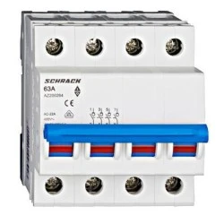 Γενικός ραγοδιακόπτης τετραπολικός 4P SCHRACK AZ200264 4x63A