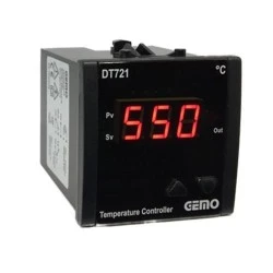 Ψηφιακό θερμόμετρο πίνακα 230VAC GEMO DT 721 για θερμοστοιχείο J από 0 έως 600 °C 72x72x87mm Ψηφιακό θερμόμετρο πίνακα 230VAC GEMO DT 721 για θερμοστοιχείο J από 0 έως 600 °C 72x72x87mm