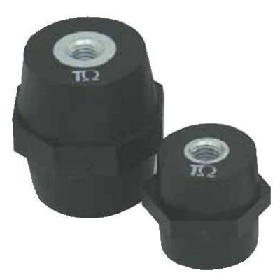 Μονωτηράς στήριξης μπαρών TEKNOMEGA 80x65mm με σπείρωμα M12 ISO 2112