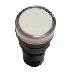 Ενδεικτική λυχνία led AD22-16DW πόρτας πίνακος 230V Φ16mm λεύκη Xindali