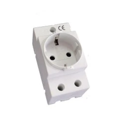 Πρίζα σούκο ράγας 250V 10/16A 2MODULE MSC-CE