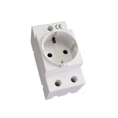 Πρίζα σούκο ράγας 250V 10/16A 2MODULE MSC-CE