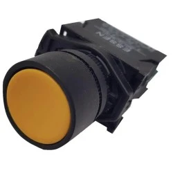 Μπουτόν χωνευτό πόρτας-πίνακος Φ22 SDL16-EA51 230V κίτρινο ESSEN στεγανό IP65