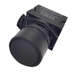 Μπουτόν χωνευτό πόρτας-πίνακος φ22 SDL16-EA21 230V μαύρο ESSEN στεγανό IP65