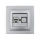 Πρίζα Data RJ45 CAT6 Mono Electric ασημί Despina Metallic Πρίζα Data RJ45 CAT6 Mono Electric ασημί Despina Metallic