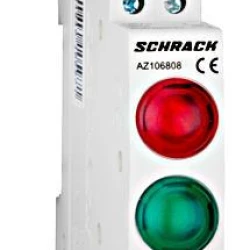 Ενδεικτική λυχνία ράγας διπλή SCHRACK TECHNIK ΑΖ106808 κίτρινη-πράσινη Ενδεικτική λυχνία ράγας διπλή SCHRACK TECHNIK ΑΖ106808 κίτρινη-πράσινη