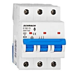 Αυτόματη ασφάλεια τριπολική SCHRACK AM617332 3x32A 6KA καμπύλη C