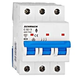 Αυτόματη ασφάλεια τριπολική SCHRACK AM617332 3x32A 6KA καμπύλη C Αυτόματη ασφάλεια τριπολική SCHRACK AM617332 3x32A 6KA καμπύλη C