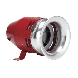 Σειρήνα με μεταλλικά πτερύγια 230V AC MS390 (205MM) 90-100dB στεγανή IP44