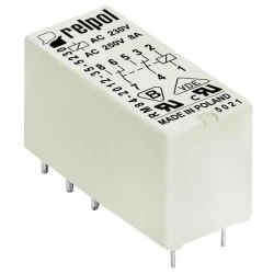 Μικρορελέ τυπωμένου κυκλώματος RELPOL PCB 2P LCA002/RM84 12V AC