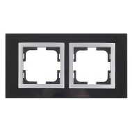 Πλαίσιο διπλό μαύρο Mono Electric style glass οριζόντιας και κάθετης τοποθέτησης