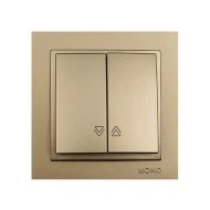 Μπουτόν ρολών Mono Electric σειρά Despina Metallic τιτάνιο