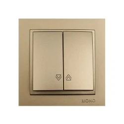 Μπουτόν ρολών Mono Electric σειρά Despina Metallic τιτάνιο