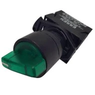 Διακόπτης περιστροφικός SDL16-EKL333 με LED εντολής 1-0-2 Φ22 φωτιζόμενος πράσινος ESSEN