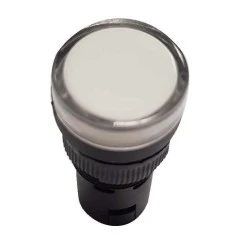 Ενδεικτική λυχνία AD22-22W με LED Φ22 110V λευκή στεγανή IP65