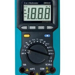 Ψηφιακό πολύμετρο EM5510 5 σε 1 με έλεχγο θερμοκρασίας - υγρασίας & φωτεινότητας Ψηφιακό πολύμετρο EM5510 5 σε 1 με έλεχγο θερμοκρασίας - υγρασίας & φωτεινότητας