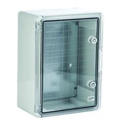 Κιβώτιο TN-PLPC145 ABS 400x300x210 με διάφανη πόρτα και πλάκα στήριξης στεγανό IP65