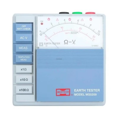 Αναλογικό γειωσόμετρο SMART SENSOR MS-5209 με μηχανισμό αυτοελέγχου & ένδειξη σωστής λειτουργίας