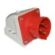 Βιομηχανικός ρευματολήπτης τοίχου PCE 524-6 4x32A (αρσενικό) τριφασικός 400V με IP44