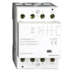 Ρελέ ισχύος ράγας Schrack BZ326442ME 40A 4NO 230VAC 3M τριπολικό