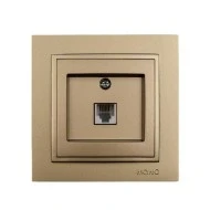 Πρίζα τηλεφώνου RJ11623JK Mono Electric σειρά Despina Metallic τιτάνιο