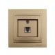 Πρίζα τηλεφώνου RJ11623JK Mono Electric σειρά Despina Metallic τιτάνιο Πρίζα τηλεφώνου RJ11623JK Mono Electric σειρά Despina Metallic τιτάνιο