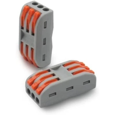 Μπλοκ γρήγορης σύνδεσης 3P 400V AC 39Χ18.5Χ14mm τύπου SLP-3 Μπλοκ γρήγορης σύνδεσης 3P 400V AC 39Χ18.5Χ14mm τύπου SLP-3