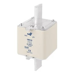 Μαχαιρωτό φυσίγγιο ΝΗ3 400Α 1000V DC τύπου 373455 για φωτοβολταϊκά συστήματα