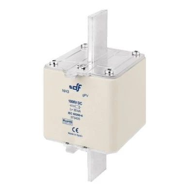 Μαχαιρωτό φυσίγγιο ΝΗ3 400Α 1000V DC τύπου 373455 για φωτοβολταϊκά συστήματα