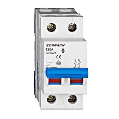 Γενικός ραγοδιακόπτης SCHRACK AMPARO 2x125A AZ200222 διπολικός