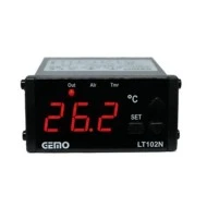 Ψηφιακό θερμόμετρο πίνακα 230VAC NTC από -20εως100°C 77x35x85mm GEMO LT 177N / 230