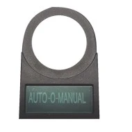 Πινακίδα - ετικέτα ένδειξης AUTO MANUAL τύπος YD35 για μπουτόν & λυχνίες Φ22
