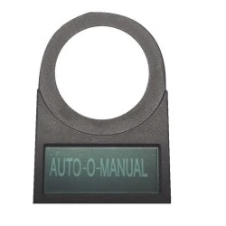 Πινακίδα - ετικέτα ένδειξης AUTO MANUAL τύπος YD35 για μπουτόν & λυχνίες Φ22