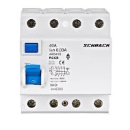 Ρελέ διαρροής SCHRACK AMPARO 30mA 4x40Α τύπος A AR054103