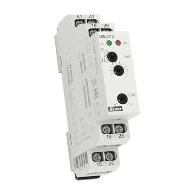 Χρονικό (TIMER) ράγας καθυστέρησης ELKO CRM-82TO 12-240V AC/DC 1 module 8Α