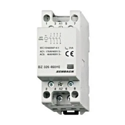 Ρελέ ισχύος ράγας Schrack BZ326460ME 25A 4NO 24VAC 2M διπολικό