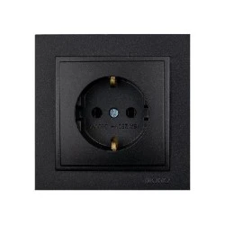 Πρίζα σούκο Mono Electric σειρά Despina Metallic γραφίτης