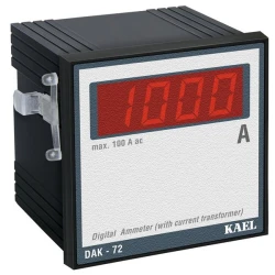 Ψηφιακό αμπερόμετρο KAEL DAK-Α-96 πόρτας-πίνακος 1Φ 0-100A 96x96mm χωρίς Μ/Σ έντασης Ψηφιακό αμπερόμετρο KAEL DAK-Α-96 πόρτας-πίνακος 1Φ 0-100A 96x96mm χωρίς Μ/Σ έντασης