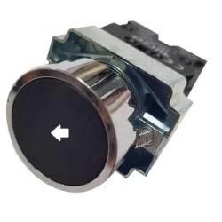 Μπουτόν LAY5 - BA3351 Φ22 3A 240V μαύρο μεταλλικό με ένδειξη