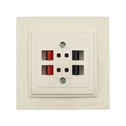 Πρίζα ηχείων κρεμ Mono Electric σειρά Despina