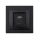 Πρίζα usb φορτίου 2,4A γραφίτης Mono Electric σειρά Despina Metallic Πρίζα usb φορτίου 2,4A γραφίτης Mono Electric σειρά Despina Metallic
