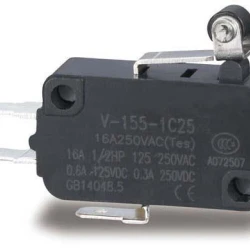 Διακόπτης τέρματος μικρό σειρά V IP40 κοντό έμβολο με ρόλλερ V-155 LONGJING