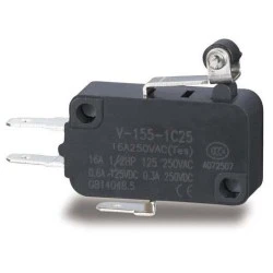Διακόπτης τέρματος μικρό σειρά V IP40 κοντό έμβολο με ρόλλερ V-155 LONGJING