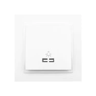 Μπουτόν κλιμακοστασίου φωτιζόμενο λευκό Mono Electric σειρά Despina