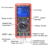 Ψηφιακό πολύμετρο έως 2000V AC/DC VC92 με αποθήκευση μέτρησης & προστασία υπερφόρτωσης