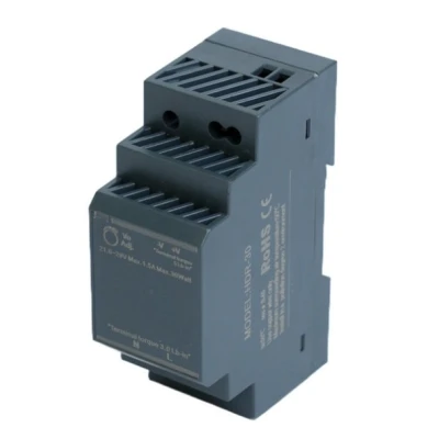 HDR-30-24 Τροφοδοτικό Ράγας DIN 230V/24V DC 1,5A για Αυτοματισμούς & Αισθητήρες HDR-30-24 Τροφοδοτικό Ράγας DIN 230V/24V DC 1,5A για Αυτοματισμούς & Αισθητήρες