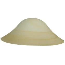Γυαλί μονόφωτο καμπάνα σε μελί χρώμα χωρίς ανάρτηση