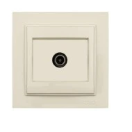 Πρίζα TV τερματική Mono Electric κρεμ σειρά Despina