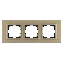 Πλαίσιο τριπλό τιτάνιο Mono Electric Style Aluminium οριζόντιας και κάθετης τοποθέτησης