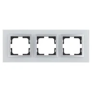 Πλαίσιο τριπλό λευκό Mono Electric style glass οριζόντιας και κάθετης τοποθέτησης